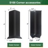 GAMZAU Baseboard Corner Blocks 4inch Height, Self Adhesive 3 Inside