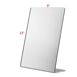 Marketing Holders 9”W x 12”H Slant Back Mirror Value Pack of 4 Counter Top Jewelry Hair Travel Weddings Acrylic Animal Baby Makeup Speech Therapy Reflection