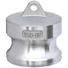 IrrigationKing RKDP-150 DP Type 1-1/2" Aluminum CAMLOCK Dust Plug, Metal, 1.5"
