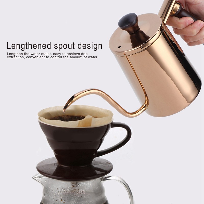 700ml Coffee Kettle 304 Stainless Steel Gooseneck Spout Coffee Drip