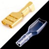 RLECS 150pcs 2.8mm 4.8mm 6.3mm Female Spade Connector Brass Crimp