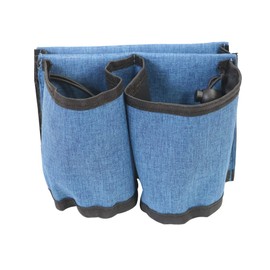 Namvo Luggage Travel Cup Holder, Portable Drink Caddy Bag Hold Two Coffee Mugs Fits Roll on All Suitcase Handles Traveler Accessory Blue