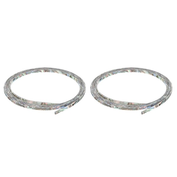sourcing map 2 Pcs Plastic Binding Purfling Strip 1650x5x1.5mm Guitar