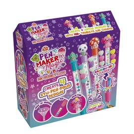 Pen Maker Magic Kawaii Kit - DIY Pen Making Craft Set for Kids - Custom Stationery Kit - Rainbow Ink Pen - Birthday Present for Girls 8-12 - Kawaii Arts and Crafts