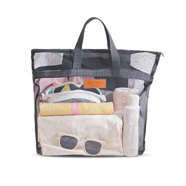 YZROHYI Duschtasche Mit Griff,Duschbeutel Große,Waschtasche Herren Damen,Strandtasche Tragbare,Tasche Zum Duschen Camping,Mesh Tragetasche,Mesh Tasche Strand,Shower Caddy Bag,Reise Kulturbeutel