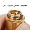 Roastove 1/4" RV Propane Quick Connect Y Splitter Adapter, 3
