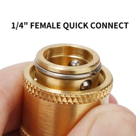 Roastove 1/4" RV Propane Quick Connect Y Splitter Adapter, 3 Way Splitter, Propane Hose Quick Connector for RV's Grill