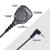 1-Pin 2.5mm Shoulder Speaker Mic Compatible with Motorola Talkabout Two-Way