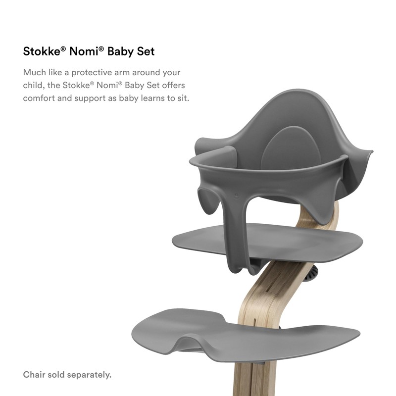 Stokke Nomi Baby Set, Grey - Provides Side & Back