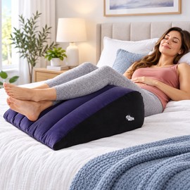 Inflatable Wedge Pillow for Travel & Rest – Portable Body Positioning Cushion for Legs, Back, Yoga & Camping