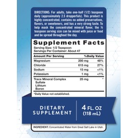 Nature's Truth Ionic Magnesium Liquid Drops | 200mg | 4 Fluid Ounces | with Electrolytes & Trace Minerals | Vegan, Non-GMO & Gluten Free Supplement