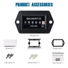 Runleader Mechanical Hour Meter for Maintenance, AC/DC 8V to 80V
