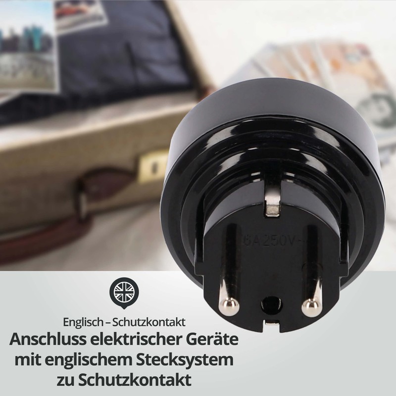LED Universum Travel Adaptor for UK England Cyprus Hong Kong