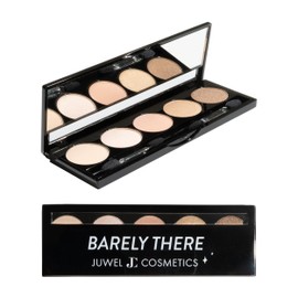 Juwel Cosmetics Eye Shadow Palette, Talc-Free Highly Pigmented Pressed Powder, Eye Makeup Palette that Blends Perfectly, 5 Shades of Paraben-Free and Sulfate-Free Eyeshadow, Barely There