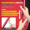 BigAlex Folding Walking Cane with LED Light,Pivoting Quad Base,Adjustable Walking