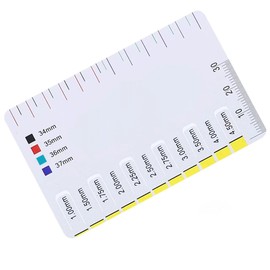 TVETE String Height Gauge String Height Adjustment Guitar Scale (Reference Size Chart Included) Plastic Guitar Strings Height Ruler Guitar Maintenance Tool Guitar Tool Guitar Maintenance Scale Ruler