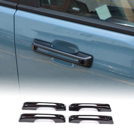 Aunginsy Exterior Door Handle Trim Cover Compatible with Ford Maverick 2022-2025 Ford Bronco Sport 2021-2025 Car Outside Door Handles Cover Scratches Protector Decorative Sticker ABS Accessories