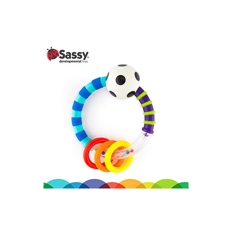 Sassy Ring Rattle | Developmental Baby Toy for Early Learning