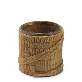 Shoemate Flat Solid Color 5/16" Shoe Laces for Sneakers and Athletic Shoes, Shoe Strings, Light Brown, 52"(132cm) 26-HuangZong FLT-132-26