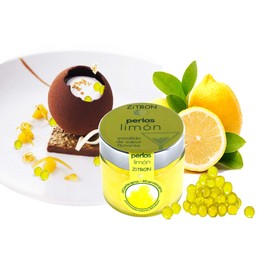 Lemon Cocktail Beads Fruit Concentrate in Beads for Cocktail Decoration Tapas Salads Christmas Drinks High Quality Lemon Balls 180g Glass 160-180 Balls