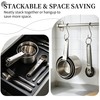 YC Kitchen 8Pcs Measuring Cups and Spoons Set Stainless Steel