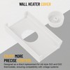 White Double Pole Line Volt Thermostat Cover for Old Style