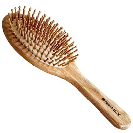 Orienex Wooden Boar Bristle Hairbrush, Hair Care, Scalp Massage, Glossy Hair, Wooden Brush, Beauty Hair Care