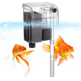 Sporgo Aquarium External Filter: 250 It/h Adjustable Aquarium External Filter Aquarium for 30/60 Litre Aquariums, External Filter Wall-Mounted Aquarium Filter for Aquarium, Flow External Filter for