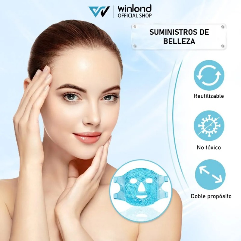 2pcs Máscaras De Fria Caliente Para Ojos Y Cara Reutilizable