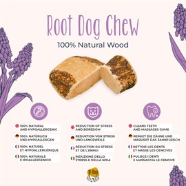 RF-Deer Heather Root Dog Chew Item Natural Size M - Chewing Wood for Dogs, Robust Chew Toy for Dental Care, Stress Relief and Boredom Control for Dogs Wood Snack Dog Toy Intelligence