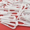 HAHIYO 2inch/50mm 120Pcs White Plastic U Shape Alligator Clip, Clothespin