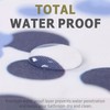 Popkozzi Blue Dots Shower Curtain Set White Waterproof Washable Weighted