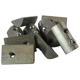 10x T-Slot Nut 8 St M4 Slot 8 - Type I - without step, spring loaded ball, stainless