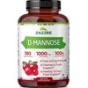 Zazzee D-Mannose, 1000 mg per Serving, 180 Vegan Capsules, 3