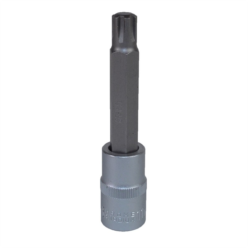 M11 x 100mm 1/2” Drive Extra Long Ribe Bit Socket