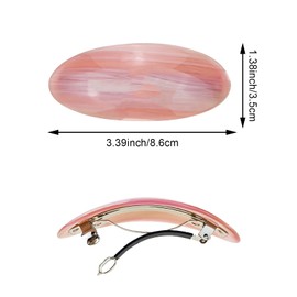 3 PCS Acetate Hair Barrette,Large Vintage Hair Barrette for Women,French Tortoise Shell Hair Clips Vintage Snap Hair clips Accessories Gifts for Women Girls Thick Hair (Style 3）