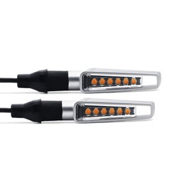 DEMYPROX Mini LED Turn Signals, Sliver, 4pcs