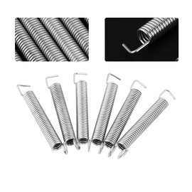 6 Pieces/Set Electric Guitar Tremolo Bridge Springs Vintage Single/Double Locking Silent Tension Arm Tremolo Springs System Parts for ST Type Guitar Chrome