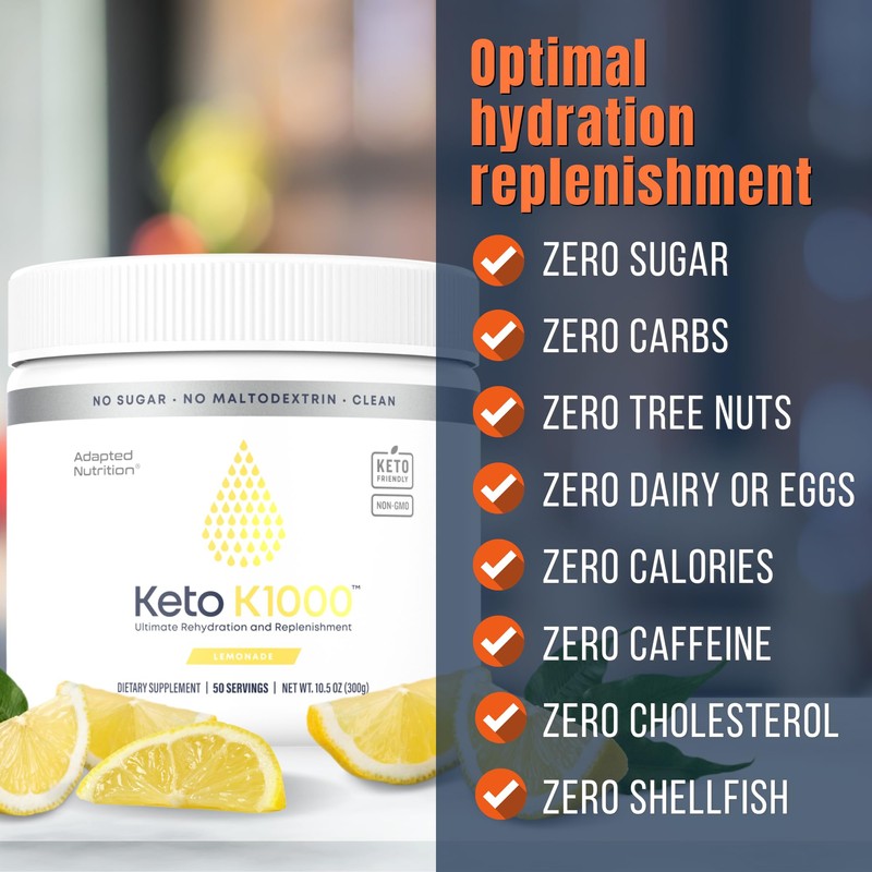 Hi-Lyte Hi-Lyte Keto K1000 Electrolyte Powder | Lemonade | Hydration