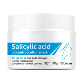 ARCHIDATE Salicylic Acid Pads, Acne Cleansing Pad, Deep Clean Pores, Reduce Acne, Breakouts, Blackheads, Oil Control, Minimize Enlarged Pore, Balance Water and Oil, Improve Rough Skin, 55 Pads