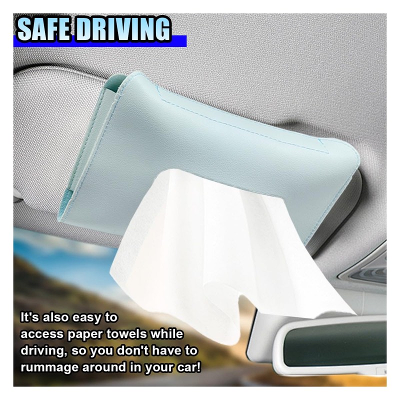 Car Visor Tissue Holder - Leather Tissue Box Holders Car