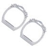 Stainless Steel Electroplated Lightweight Safety Stirrups Horse Riding Racing Accessory
