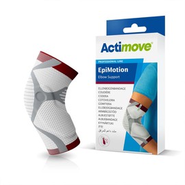 Actimove Professional EpiMotion Elbow Support | Slip-On Elbow Sleeve for Tendonitis, Tennis Elbow Brace, Golfers Elbow Treatment, Arthritis, Workouts, Overuse | White - Choose Your Size
