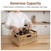 StorageWorks Large Rectangular Wicker Basket, Water Hyacinth and Seagrass Storage