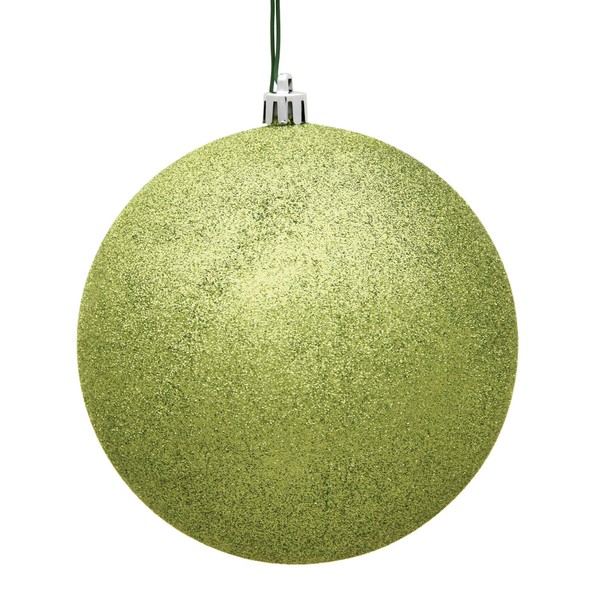 Vickerman N594073DG Ball Ornament with Drilled & Wired Cap
