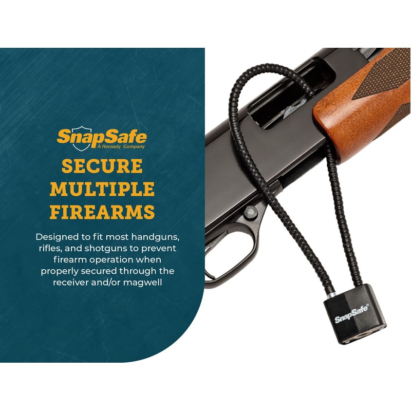SnapSafe Cable Padlocks, 2 Pack 75281 - PVC Coated Steel