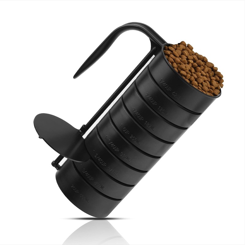 [2-Pack] Dog Food Measuring Cup - Accurate Portions, Food-Grade Plastic,