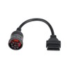 J1939 9Pin to OBD2 Female 16Pin Connector Adapter Heavy Duty