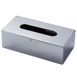 AllBright Tissue Case, Tissue Box, Tabletop, Storage, Interior, Stainless Steel, Flat Lay