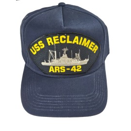 HnP USS Reclaimer ARS-42 Ship HAT - Navy Blue - Veteran Owned Business